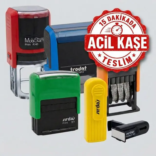Acil kaşe imalatı - Trodat, Sırdaş, MobiStamp